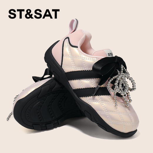 【童鞋】星期六时尚菱纹格芭蕾风女童德训鞋SSD3192UD1 商品图8