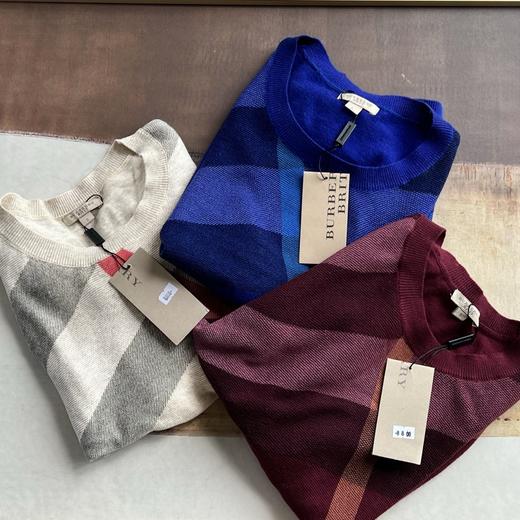 巴家格纹圆领羊毛毛衣(蕾姐穿L) 商品图10