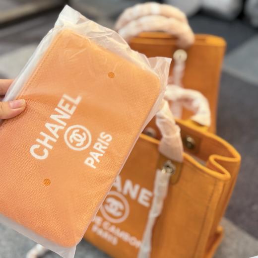 香家橘色帆布沙滩包 商品图10