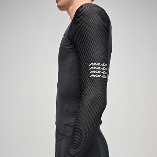 MAAP 男士 Emerge LS Jersey 灰标黑 长袖骑行服 商品图3