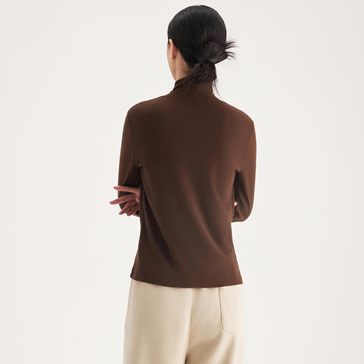 weyo秋冬新款女软糯德绒保暖修身舒适高领衫保暖打底T恤880084、880085 商品图2