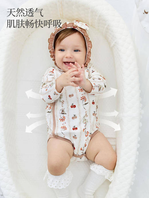 Domiamia 秋冬款 针织长袖斜开包屁衣 商品图1