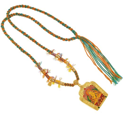 【高货定制-唐卡】黄金黄财神吊坠 足金守护挂坠珍藏传家金【按克计价黄金5】MEMORA诗普琳GP297301 商品图1