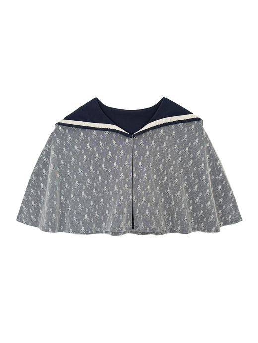 Kaiy Xiao 魔法航海系列 蕾丝海军领斗篷（蝴蝶结可拆卸） 商品图3