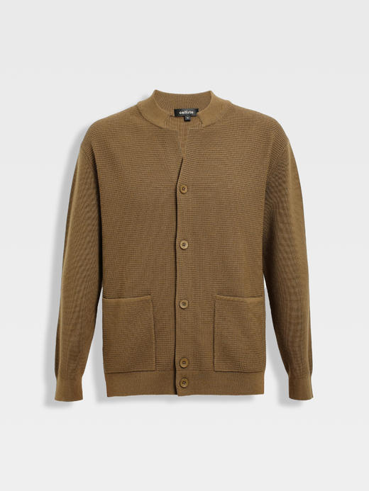 callisto璀璨黑长V小立领针织开衫 商品图5