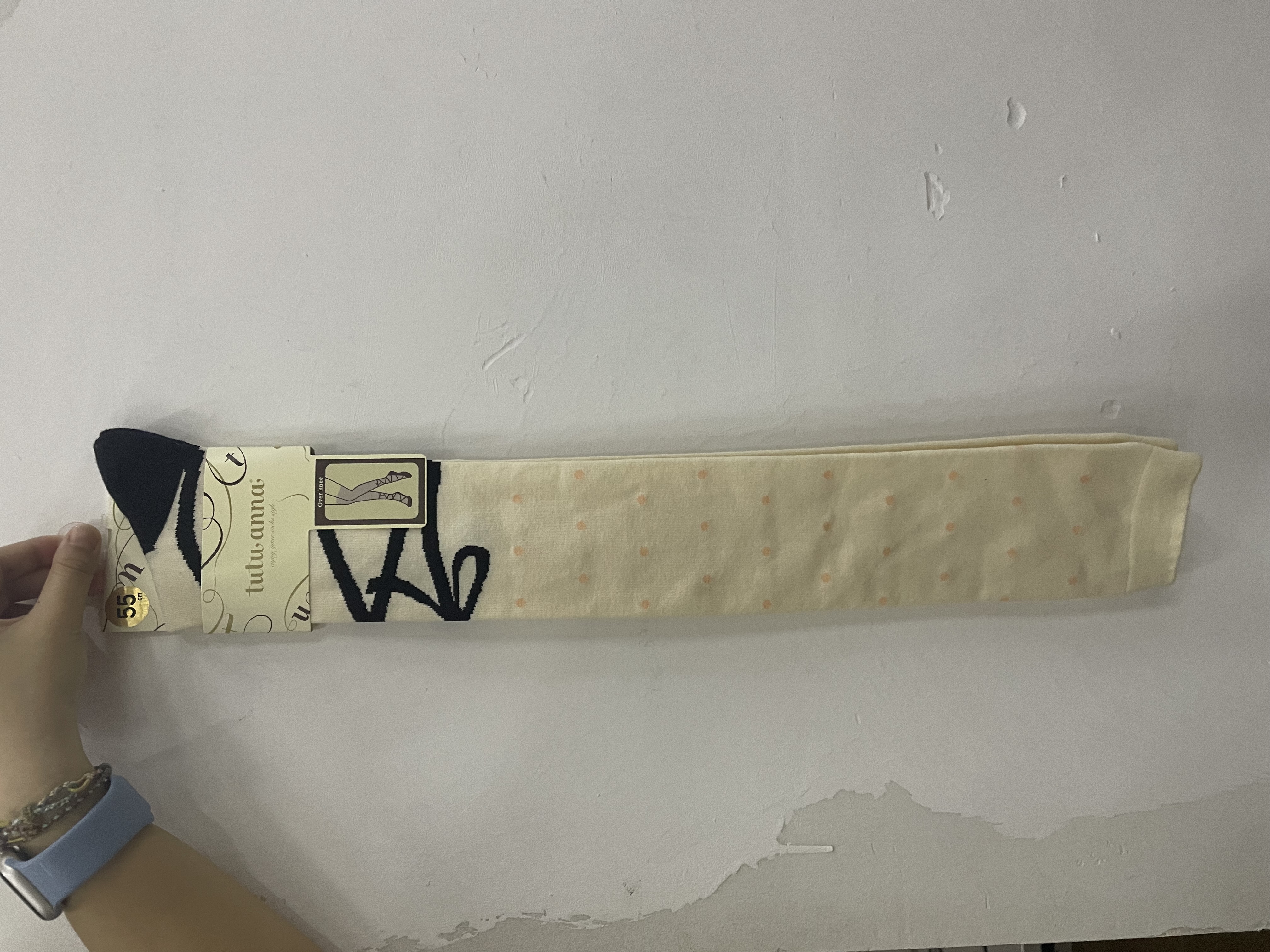 tutuanna秋冬过膝袜 55cm 22-24cm