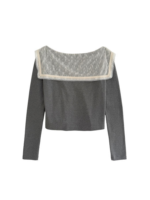 Kaiy Xiao 魔法航海系列 蕾丝海军领开衫（包括蝴蝶结） 商品图2