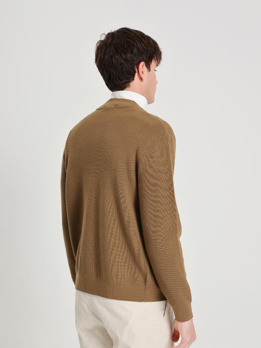 callisto璀璨黑长V小立领针织开衫 商品图9