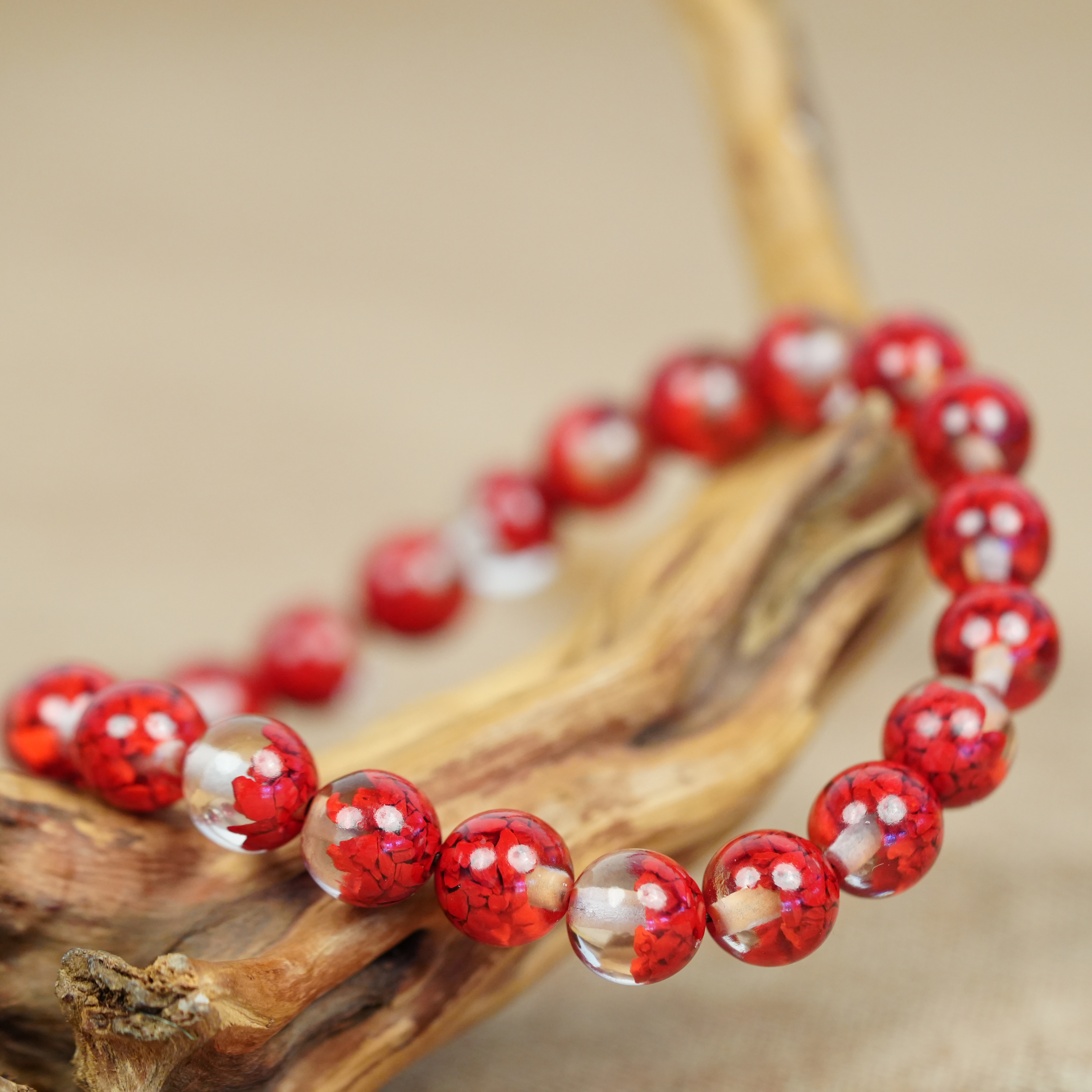 九华山文创·朱砂设计款手串吊坠系列，一抹中国吉祥红，愿美好如期而至，守护所爱之人（7-15天发货）