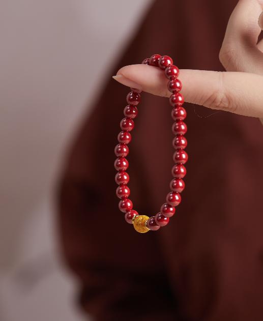 九华山文创·朱砂设计款手串吊坠系列 |一抹中国吉祥红，愿美好如期而至，守护所爱之人（3-7天发货） 商品图6