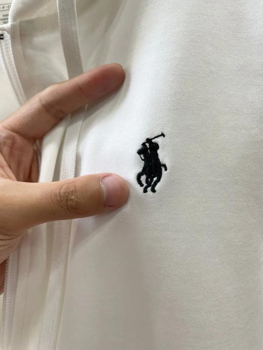 拉夫家小马刺绣拉链经典情侣款连帽卫衣 商品图5