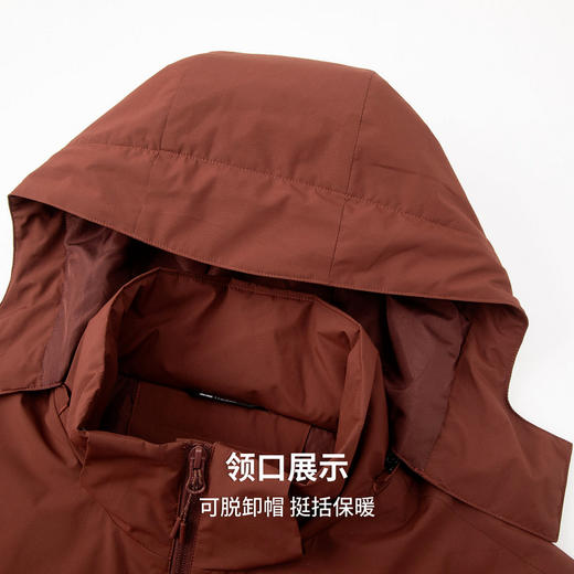 【冲锋系列&防水】圣得西男女同款2025秋新款户外轻暖连帽棉服 商品图6