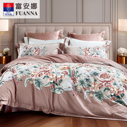【爆】【6F】富安娜聚温暖床单四件/樱之漫舞，牌牌价1879~5379元，活动价1299元大小同价，赠送100%新西兰羊毛冬被1条 商品图0