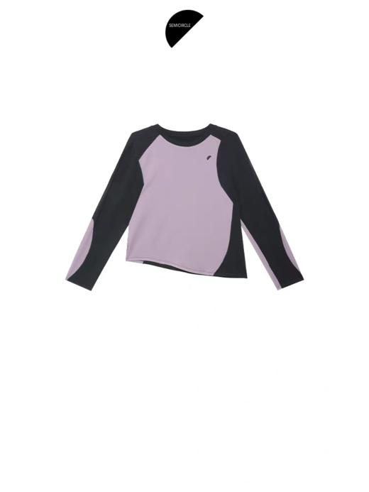 半圆/Q5637712/不对称撞色长袖T恤 商品图4