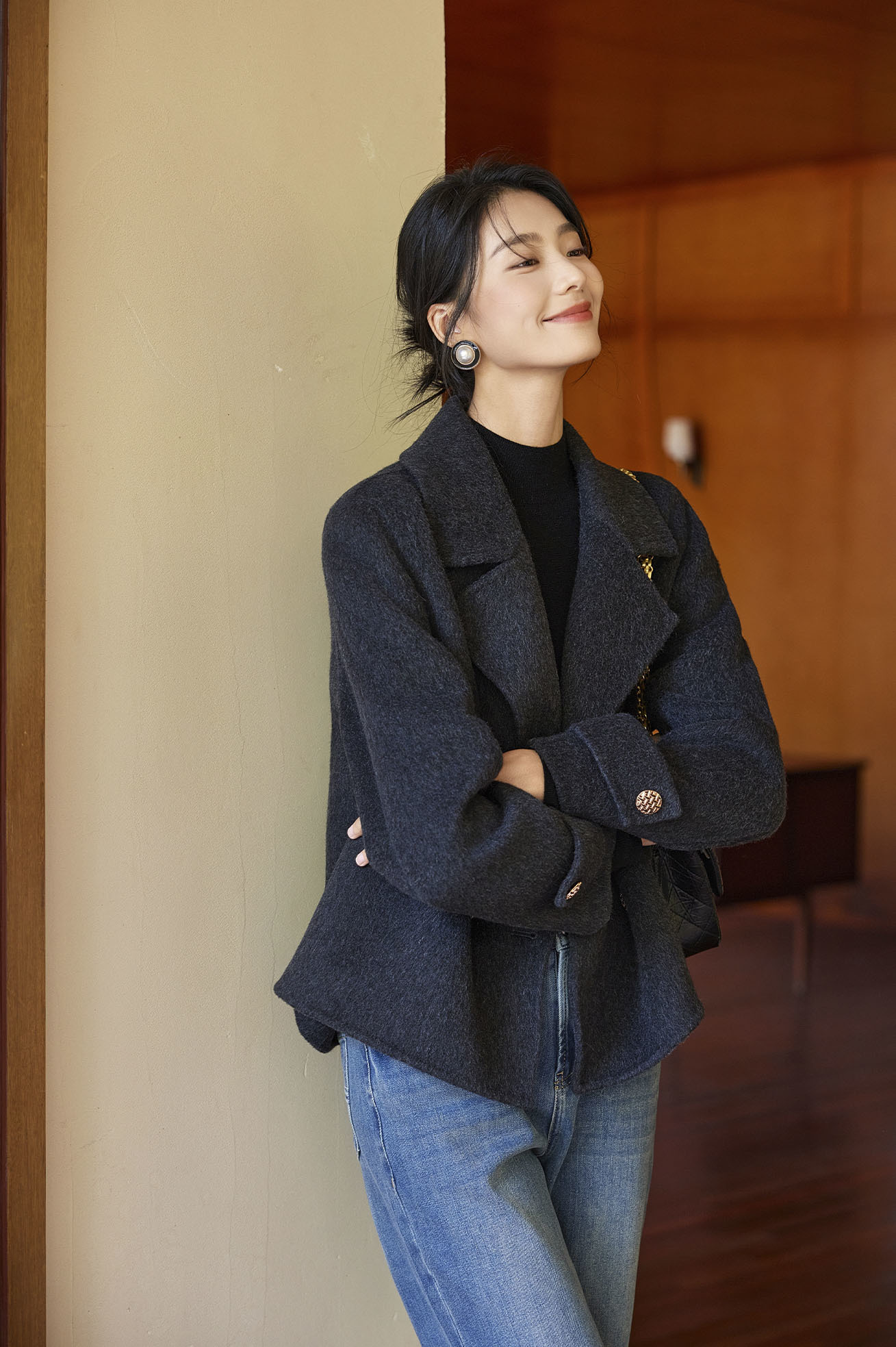 100%羊毛双面羊毛西装外套