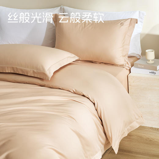 大朴A类纯棉 60支新疆长绒棉贡缎四件套 商品图0