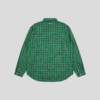 GOODBAI GOODEES 机器小猫做旧格纹毛边长袖衬衫 商品缩略图1