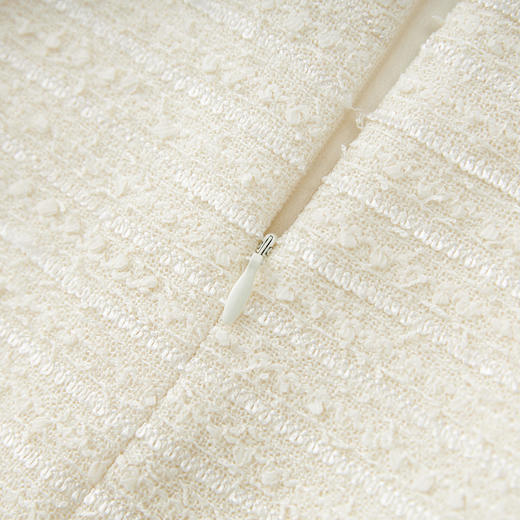 「高货wl」全新升级【铂金会员441/天猫599/差价158】(99410)洛诗琳2025秋季重工轻奢白月光小香外套钉珠半身裙两件套 商品图3