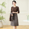 QYM F180-Y两件套妈妈装时尚中长款连衣裙 商品缩略图1