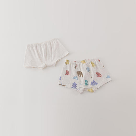 【2条装】马克珍妮男童趣味涂鸦四季穿纯棉内裤2025年新款551871 商品图3