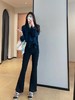 优雅轻奢飘带垂坠丝滑缎面V领OL温柔衬衫 商品缩略图13