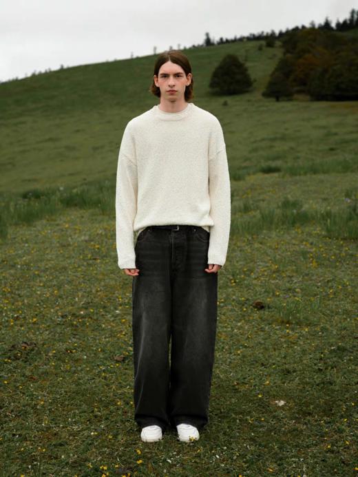 Evistub/E-4QMY716/三色珠纱绞花打底毛衣 商品图2