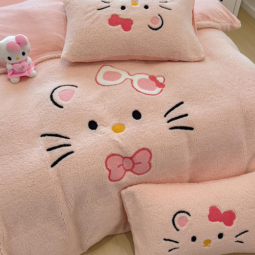 自然醒大版羊羔绒毛巾绣四件套QJ 商品图11