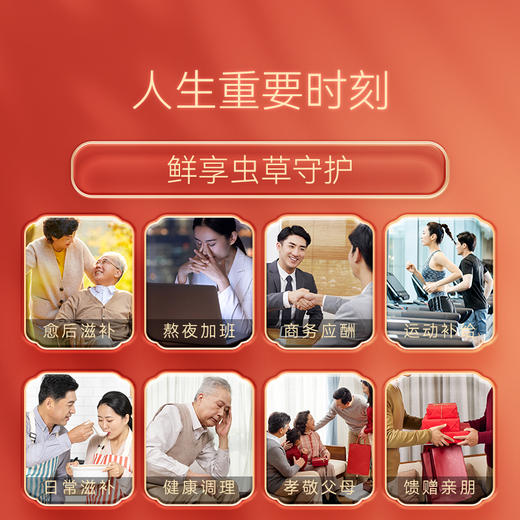 东阳光冬虫夏草 锁鲜虫草（S2400）60克装 2-3根/克 【锁鲜虫草 滋补礼盒】 商品图3