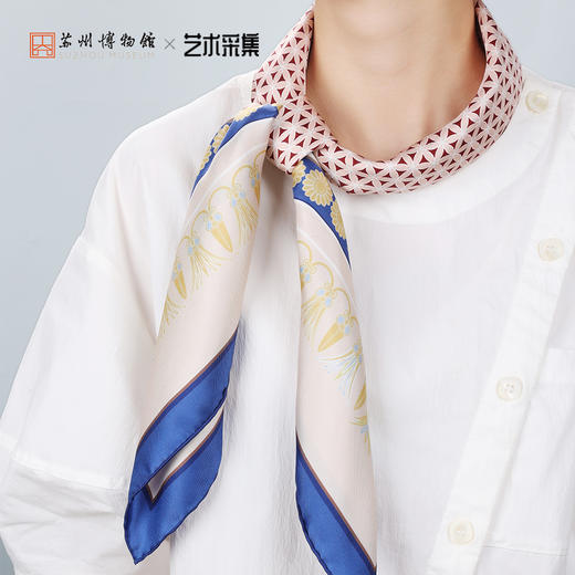 苏州博物馆 亚述纹饰丝巾套装 商品图2