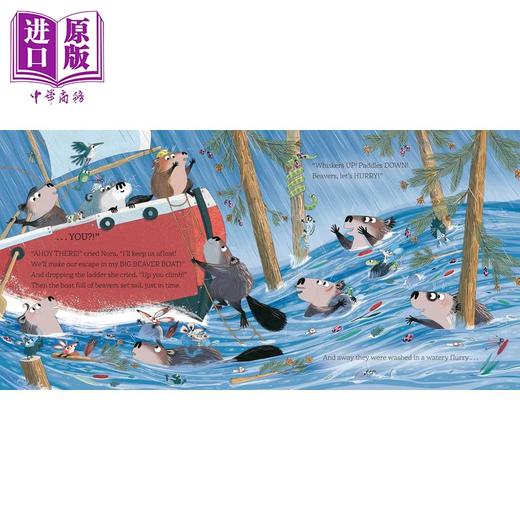 【中商原版】忙碌的海狸 Kate Hindley The Busiest Beaver 英文原版进口 儿童绘本 动物图画书 充满戏剧性和满足感的温暖故事 商品图4