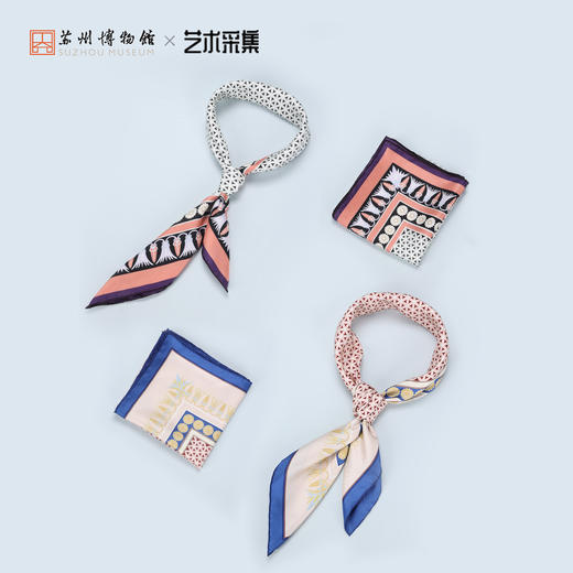 苏州博物馆 亚述纹饰方巾 商品图2