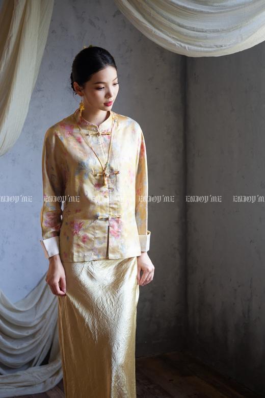 【门店同款】ENJOY秋季云敛-东方画笔金丝晕染花外套 164843354 商品图2