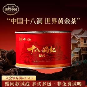 正山堂 十八洞红振兴 特级红茶骏眉中国正宗湖南黄金茶叶罐装50g