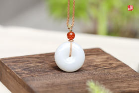 和田玉白玉【平安扣】配精美挂绳