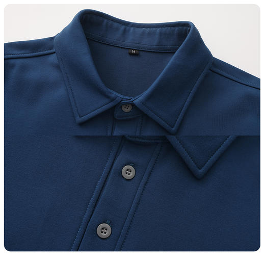 BOW-102A(PROSIMON男士秋冬偏厚长袖基础款POLO衫） 商品图3