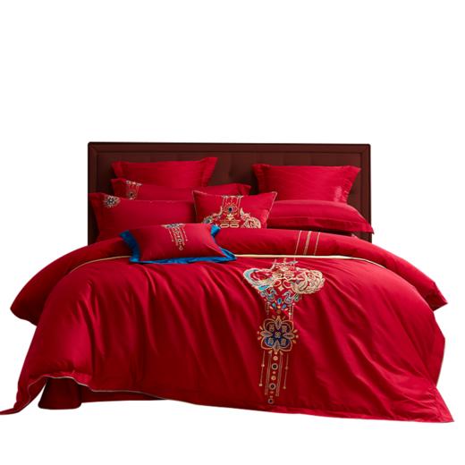 【6楼】富安娜婚庆床单四件/囍缘，牌牌价3699元，活动价1599/1699元 商品图0