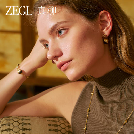 ZEGL设计师秋冬金色虎眼石手链女款轻奢小众精致新款串珠手串手饰 商品图4