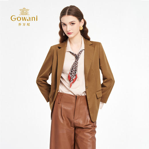 乔万尼2025新品三开身设计一粒扣轻奢感西装ED3B212 商品图1