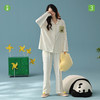 【抗菌新疆棉】秋季纯棉长袖睡衣女士彩色波点拉架棉家居服套装   JLM-SK11253015 商品缩略图0