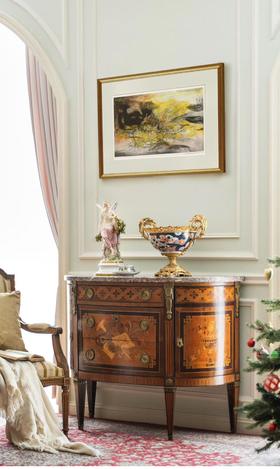 独角鹿西洋古董 赵无极亲签「无题：第195号」彩色凹版蚀刻版画