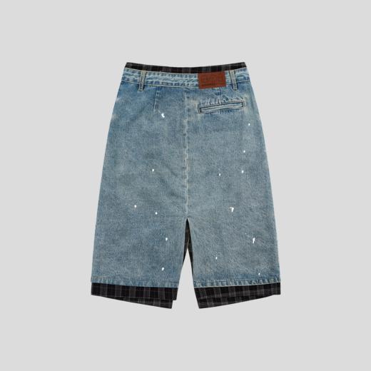 GOODBAI GOODEES 撞色拼接开衩不规则半裙 商品图2