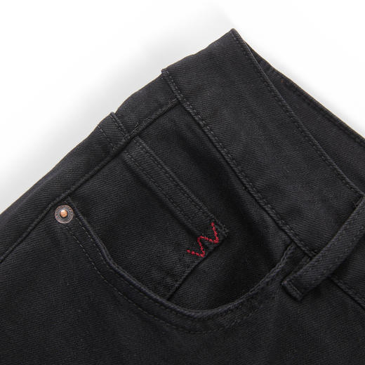 「高货wl」全新升级【铂金会员257/天猫339/差价82】(43605)洛诗琳极简随性字母刺绣牛仔裤2025秋季气质高腰直筒裤女 商品图2