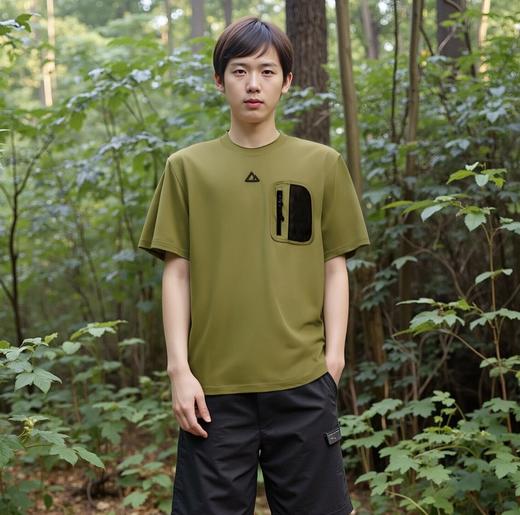 佐丹奴男装25年商场同款超轻防UV短袖T恤01025477 商品图0