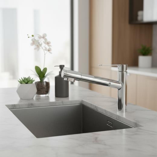 日本三荣SANEI带单孔喷雾混合厨房龙头K87580JV-13单净水【2024年度 販売終了】 商品图1