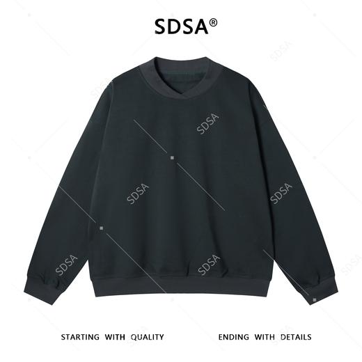 D902SDSA男士秋冬新款痞帅男装美式简约纯色圆领卫衣百搭时尚套头上衣 商品图1