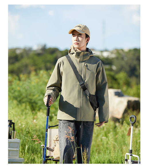 四防科技专业冲锋衣 石墨烯/90鸭绒加厚内胆情侣三合一保暖两件套男女款户外服BSW23188/199 商品图5