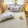 自然醒卡通A类小清新印花牛奶绒被套单件单独被罩加厚珊瑚绒冬QJ 商品缩略图13