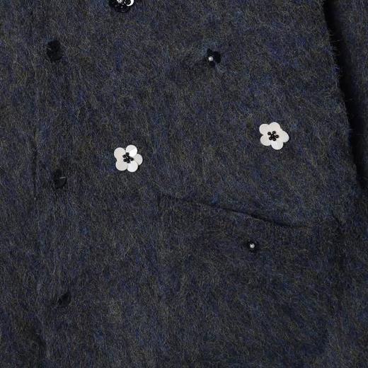 2002SDSA秋冬新款痞帅男装潮牌重工立体花朵装饰圆领针织衫百搭毛衣潮 商品图3