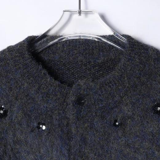 2002SDSA秋冬新款痞帅男装潮牌重工立体花朵装饰圆领针织衫百搭毛衣潮 商品图2