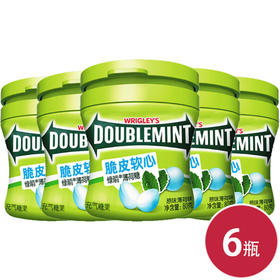 绿箭脆皮软心薄荷糖原味薄荷80克瓶装*6(6923450690642)